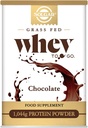 Solgar Whey att gå proteinpulver, Chocolate, 42 oz - Isolat och koncentrat - Blandar lätt för smuts smak - Glutenfri - 20 g protein per portion