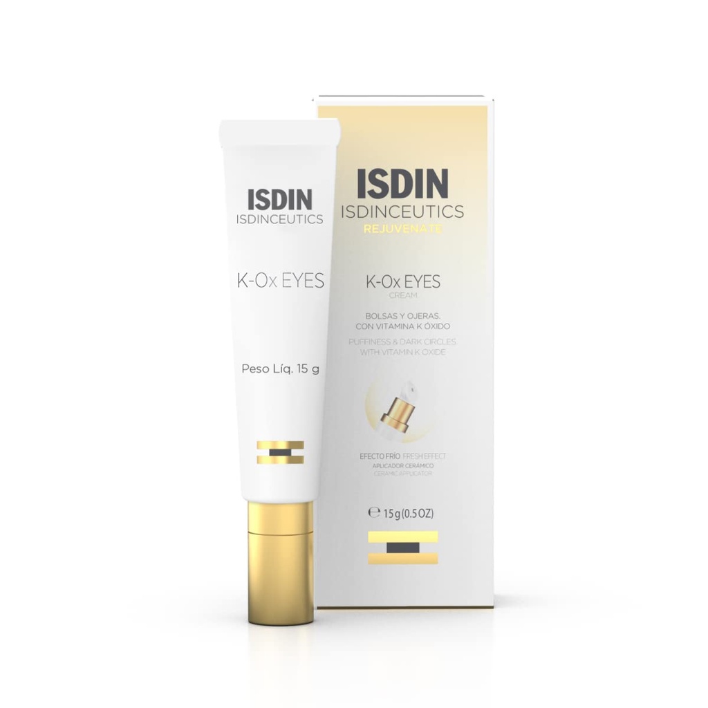 ISDIN Isdinceutics K-Ox Eyes - Rich Vitamin K Oxide Eye Cream för mörka cirklar och under-Eye Rejuvenation, 0,5 OZ