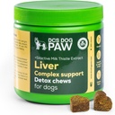 Liver & Kidney Supplement Dog Detox Chews, Complex Support with High Level Milk Thistle Extract for Dogs Health, 120 Chicken Flavored Vitamin Bites for All Dog Breeds