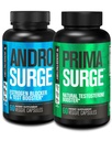 Jacked Factory Testosteron Booster för Män | Östrogen Blocker med Tongkat Ali - Androsurge Anti-Estrogen + Primasurge Natural Test Booster - för Muscle Growth, Vitality, Energy, 30 Day Supply