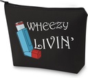 G2TUP Asthma Inhalator Gift Asthma Inhaler Medicine Bag Wheezy Livin Inhaler Pouch (Wheezy Livin)