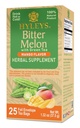 Hyleys Bitter Melon med grönt te - Mango Flavor - 25 Tea Bags - Stöder hälsosamt leverfunktion - Herbal Supplement - (6 Pack - 150 Tea Bags Total)