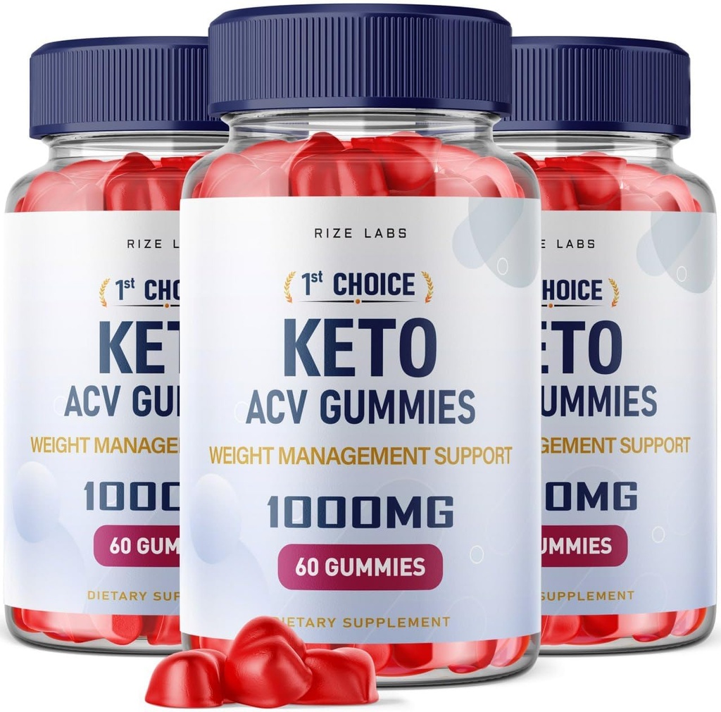 Rize labs - 1: a Choice Keto ACV Gummies - Avancerad viktminskning stöd med Apple Cider Vinegar + ACV Supplement Belly Fat Diet (180 Gummies)