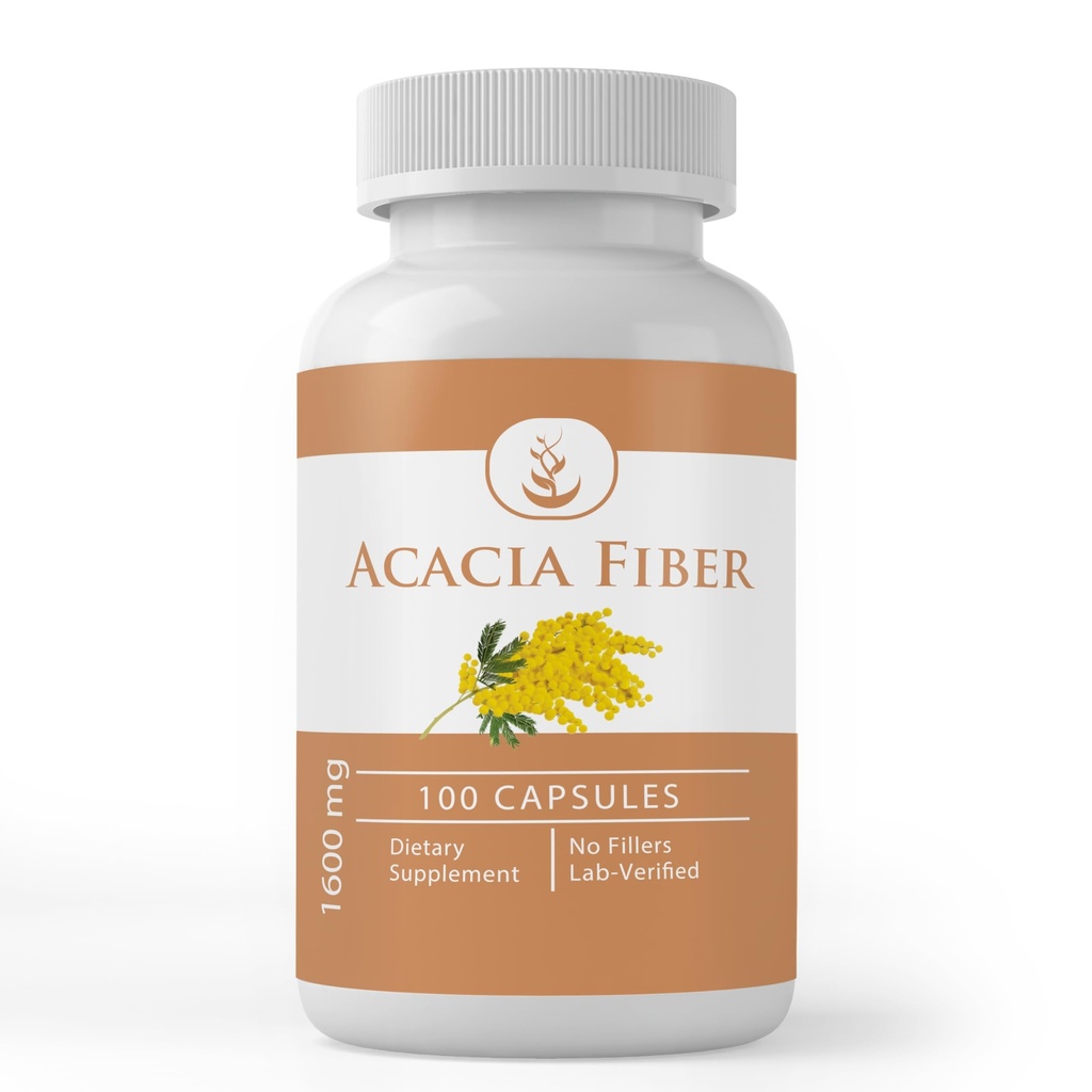PURE ORIGINAL INGREDIENTS Acacia Fiber (100 kapslar) Rena, inga tillsatser eller fillers, Lab Verified