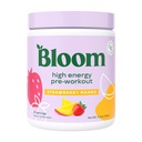 Bloom Nutrition High Energy Pre Workout med Beta Alanine, Ginseng och L Tyrosine för Amino Energy, Natural Caffeine Powder från Green Tea Extract, Keto, Sugar Free Drink Mix, Strawberry Mango