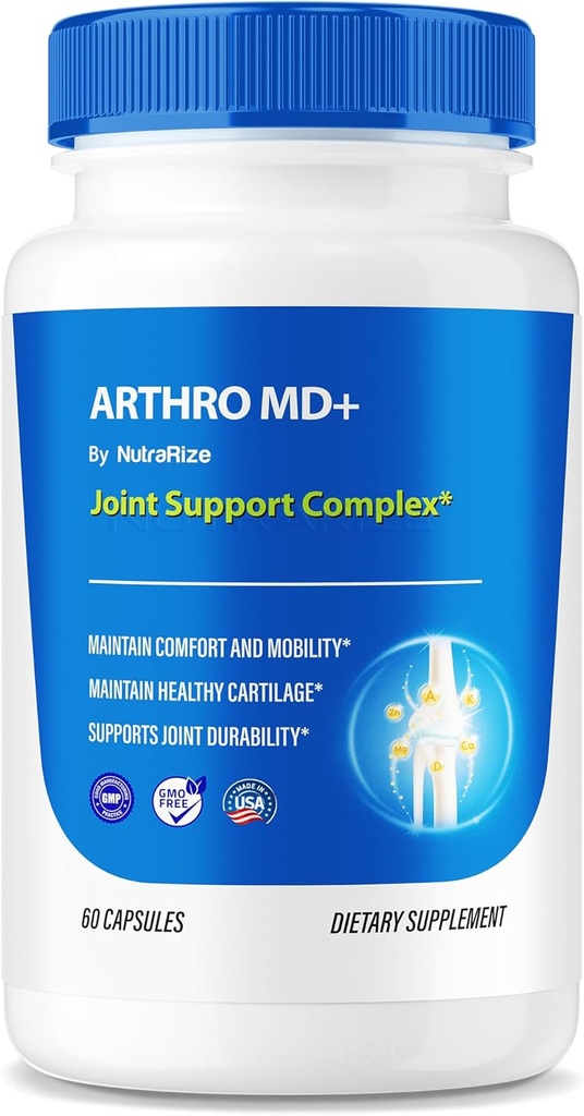 Arthro MD + kapslar, officiell Arthro MD Joint Support, All Natural Formel för att stödja flexibilitet och rörlighet, Premium piller för hälsosamma gemensamma, Arthro M D Review (60 kapslar)