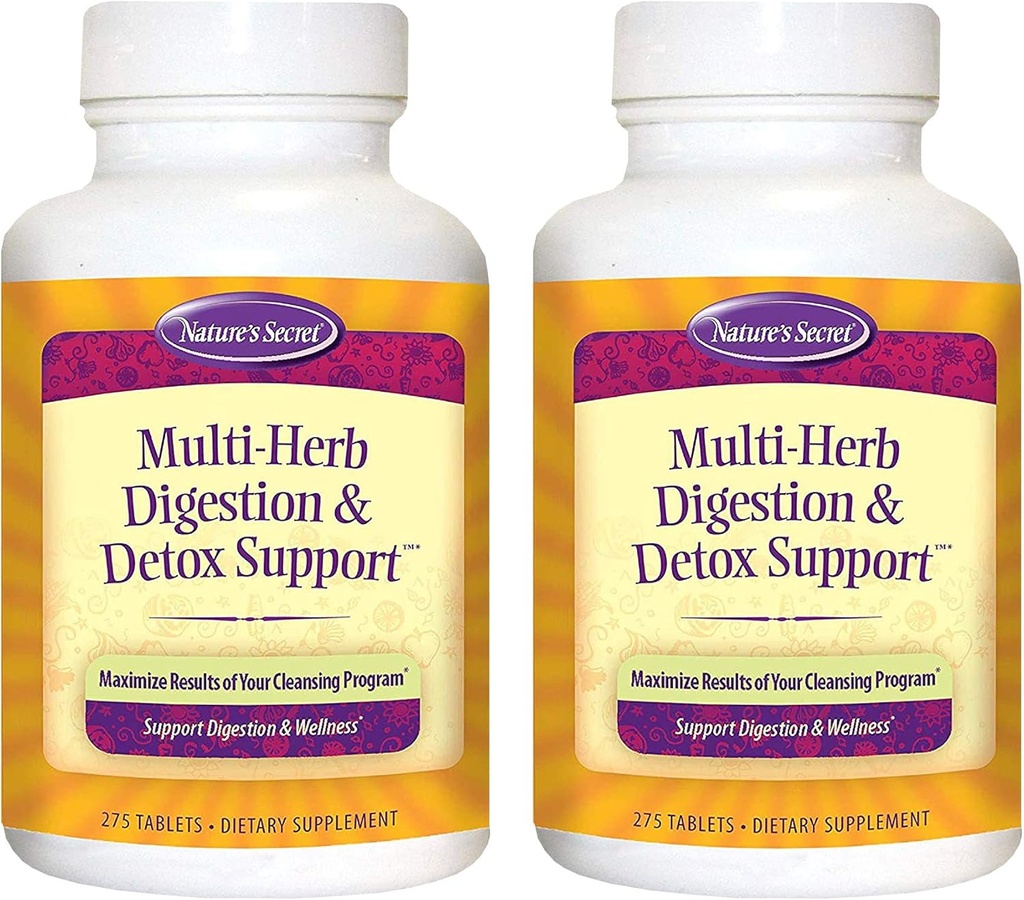 Naturens Secret Multi-Herb Digestion & Detox Support - 275 tabletter - 2 Pack