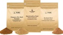 PURE ORIGINAL INGREDIENTS Slippery Elm Bark, Marshmallow Root och Burdock Root Bundle, 1 lb Varje, Powder, Herbal Supplements