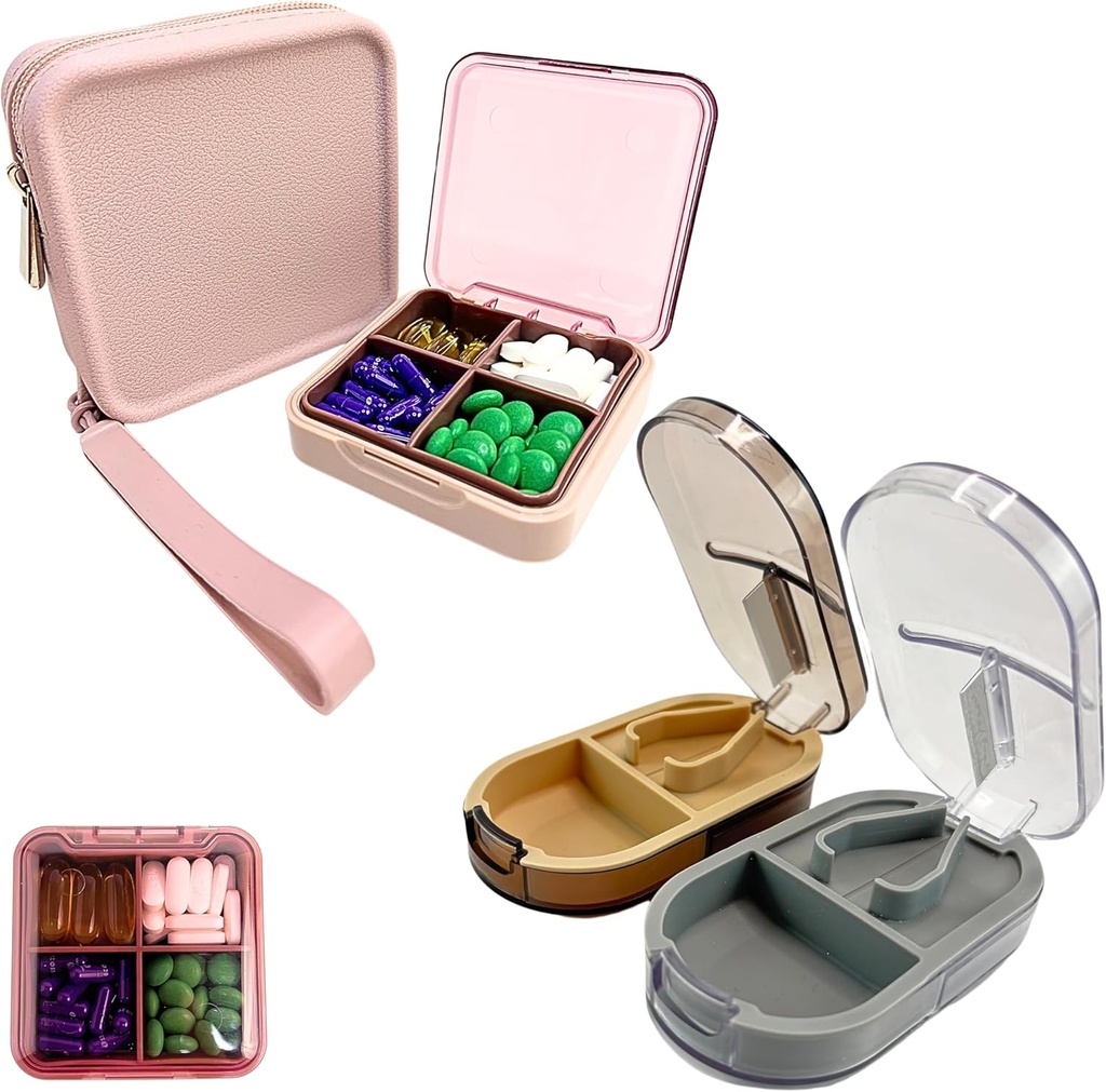 Pill Organizer och Pill Cutter Splitter Set