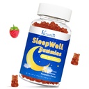 Sleep Gummies för vuxna och barn - Sugar Free Melatonin Gummies med 7,5 mg Melatonin Per Gummy, Magnesium, L-Theanine, Vitamin B12, Vegetarian - Raspberry Flavor