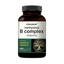 NatureBell Methylated B Complex Vitamins - 240 Vegetariska kapslar - Hög biotillgänglighet 12-i-1 Formel - för immunhälsa och energistöd * - Non-GMO & Gluten-Free