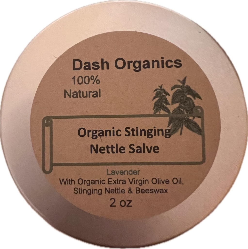 Organisk Stinging Nettle Salve 2 oz | Lavender Scented | Anti-inflammatorisk gemensam smärta lindring med lugnande aromaterapi