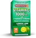Stick Packs 16 Nutrients & 7 B-Vitaminer, Hjälp Stöd Immunsystem, Kraftfulla Antioxidanter, Innehåller Electrolytes, Grönt, Lemon-Lime Smak, 14 Räkna