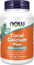 Nu Foods Coral Calcium plus Magnesium, 100 veggie caps (Pack of 2)