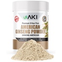 AKI American Ginseng Powder med 4% Ginsenosides - Perfekt med kaffe, drycker som smoothies - Pack på 1 (1,5oz / 42.5g)