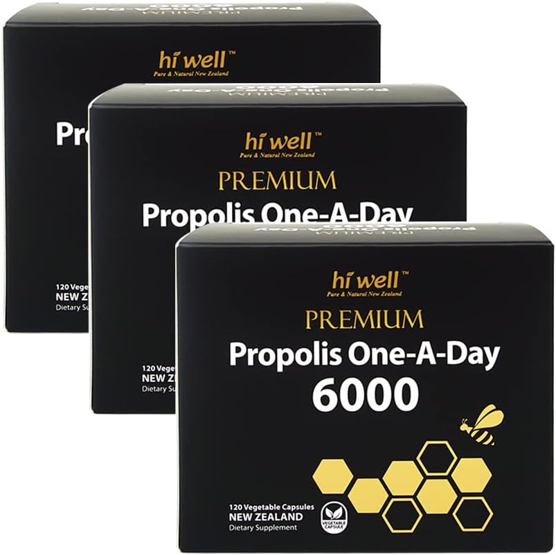 Hi Well Premium Propolis One-A-Day 6000 Flavonoid 120mg 120Capsules