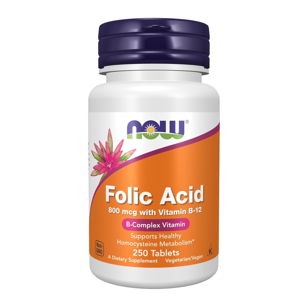 Nu folsyra 800 mcg med vitamin B-12,250 tabletter