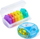 Weekly Pill Organizer, Chrxbei 3 Times a Day Pill Case Organizers 7 Day, Förtjockad Travel Pill Box med 21 stora avdelningar, BPA Free Medicine Organizer för att hålla vitamin, kosttillskott, fiskoljor