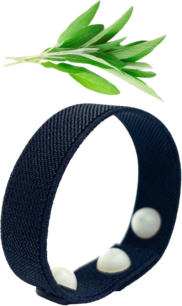 Cooling Hot Flash Wristband - Acupressure Band för klimakteriet, nattsvett, humör, sömn, emotionellt stöd - Aromatherapy Clary Sage Scent