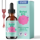 JoySpring Burst B12 Drops - Vitamin B Complex för barn (2 fl oz) B2, B6, B5 + Methylcobalamin B12 Barn Tillägg för att stödja hälsosam tillväxt och utveckling, Vegan B12, Ålder 2-16 + | 60 portioner