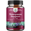 Komplett Herbal Menopause Supplement for Women - Soy Free Female Hormone Balance Capsules for Night Sweats Hot Flashes & Mood Swings med Dong Quai, Chaste Berry & Black Cohosh Root - 75 Count Pack