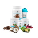 Yes You Can! Detox Plus Kit - Daily Cleanse Pure Fiber Meal Replacement Drink Mix, Shake Booster & Supplement, Body Cleanse Kit for Men and Women, Daily System Cleanse - Coffee, Hibiscus
