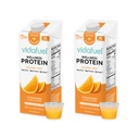 Vidafuel Protein Drink, 16g Protein per 2oz Shot, 32 fl oz Carton, 2 Pack, Citrus, Collagen och Whey Drink, No Artificial Sweeteners