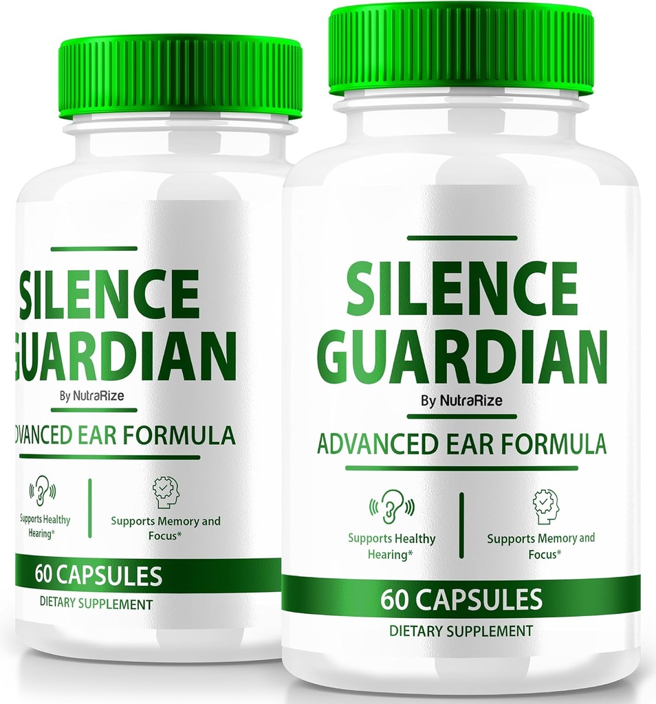 (2 Pack) Silence Guardian - Advanced Ear Formula, Official Formula for 360 Hearing Support, All Natural Ingredients to Maintain Auditory Health, SilenceGuardian Review (120 Capsules)