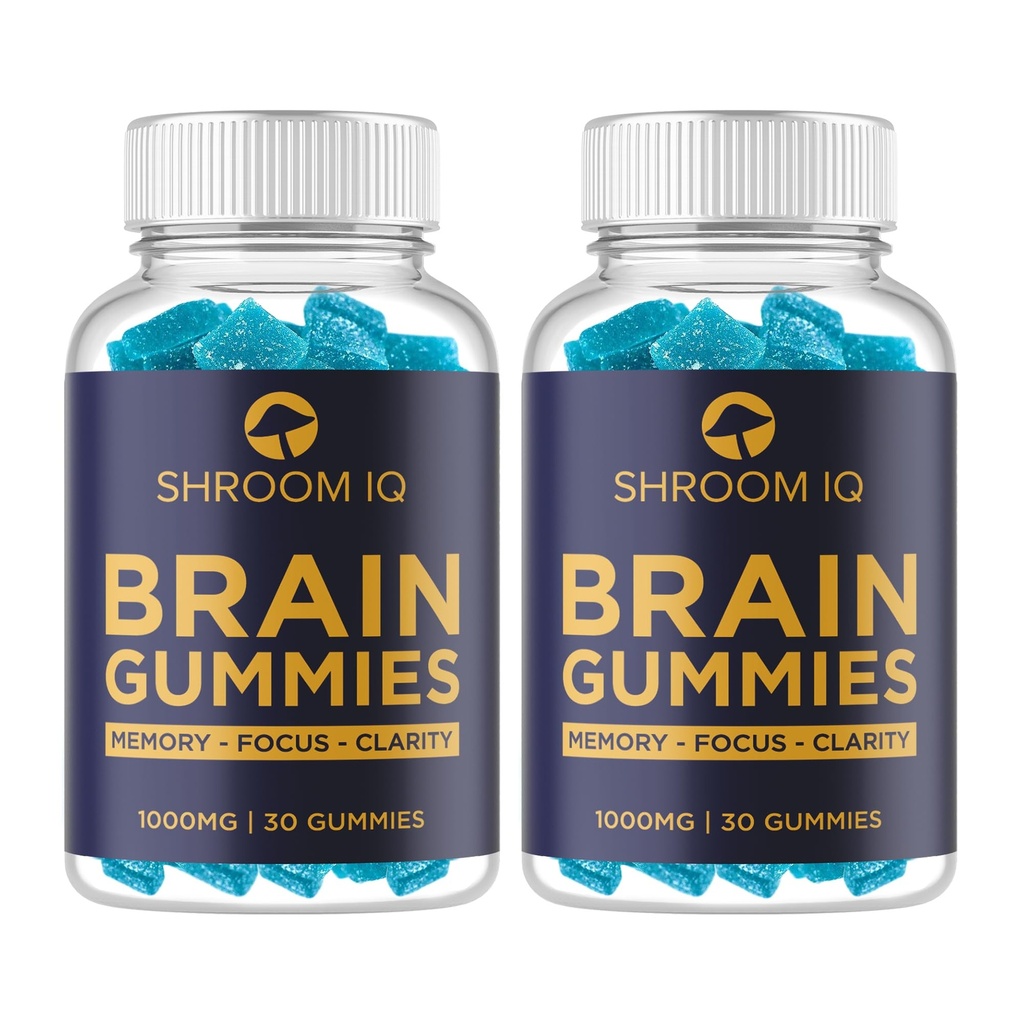 Hjärntillskott för minne och fokus - Nootropic Gummies för mental hälsa och hjärnbooster