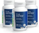 NatureCity True-Osteo Plant-Based Supplement for Bone Strength | AlgaeCal Calcium & Magnesium, Plant-Based Vitamin D3, Vitamin K2, Silicon | Gentle på mage (360 kapslar)