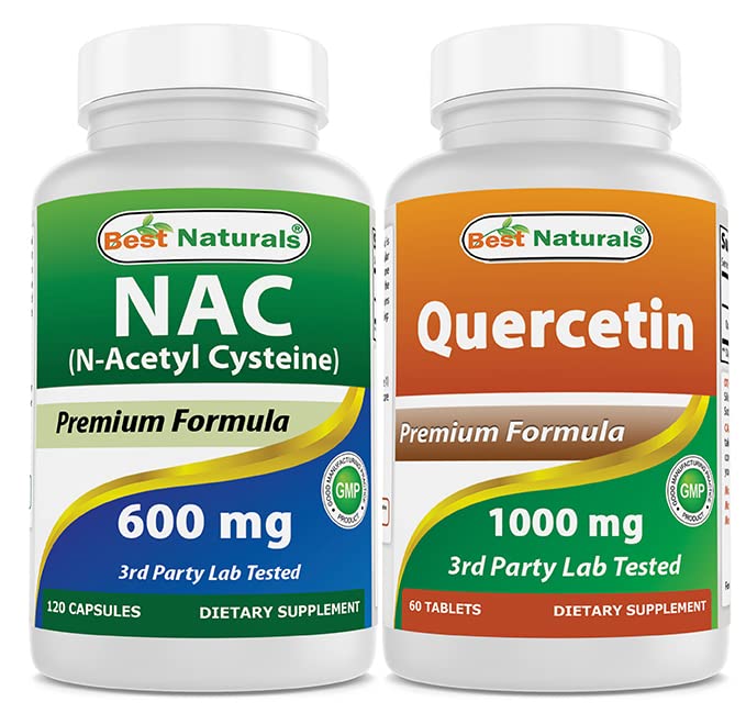 Bästa Naturals NAC 600 mg & Quercetin 1000 mg