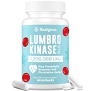 Lumbrokinase Supplement, 1,2 miljoner LKU - 120mg Capsules, Potent Nattokinase Alternative med Proteolytiska Enzymer och Herbal Blend