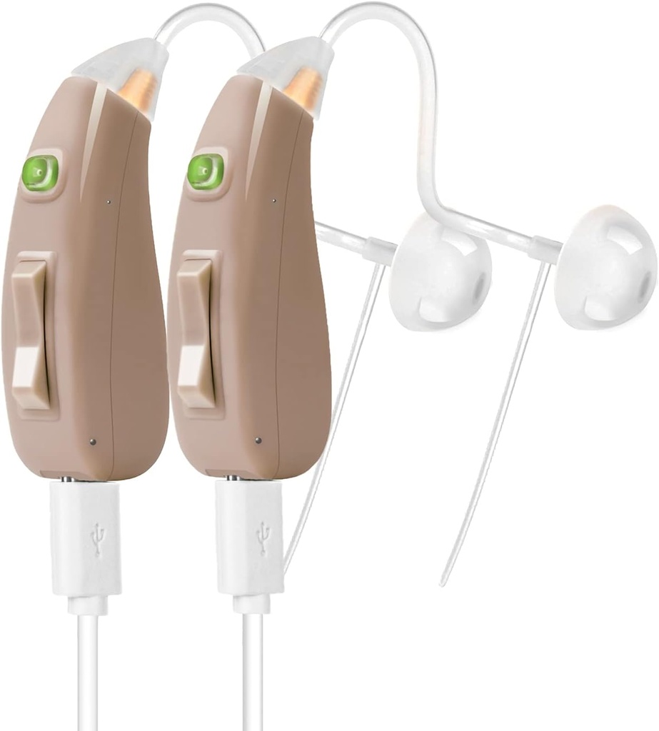 Banglijian Hearing Aid Ziv-201A Rechargeable Digital Noise Avbryter Small Size (Pair)