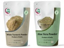 Multipack | Vit gurkmeja pulver + Aloe vera pulver bunt | 8 uns varje
