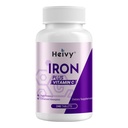 Heivy Ferrous Sulfate 325mg (järn 65mg), High Potency Iron Supplement för kvinnor och män, järnpiller med vitamin C, Ferrous Sulfate, Non-GMO - 240 tabletter tillverkade i USA