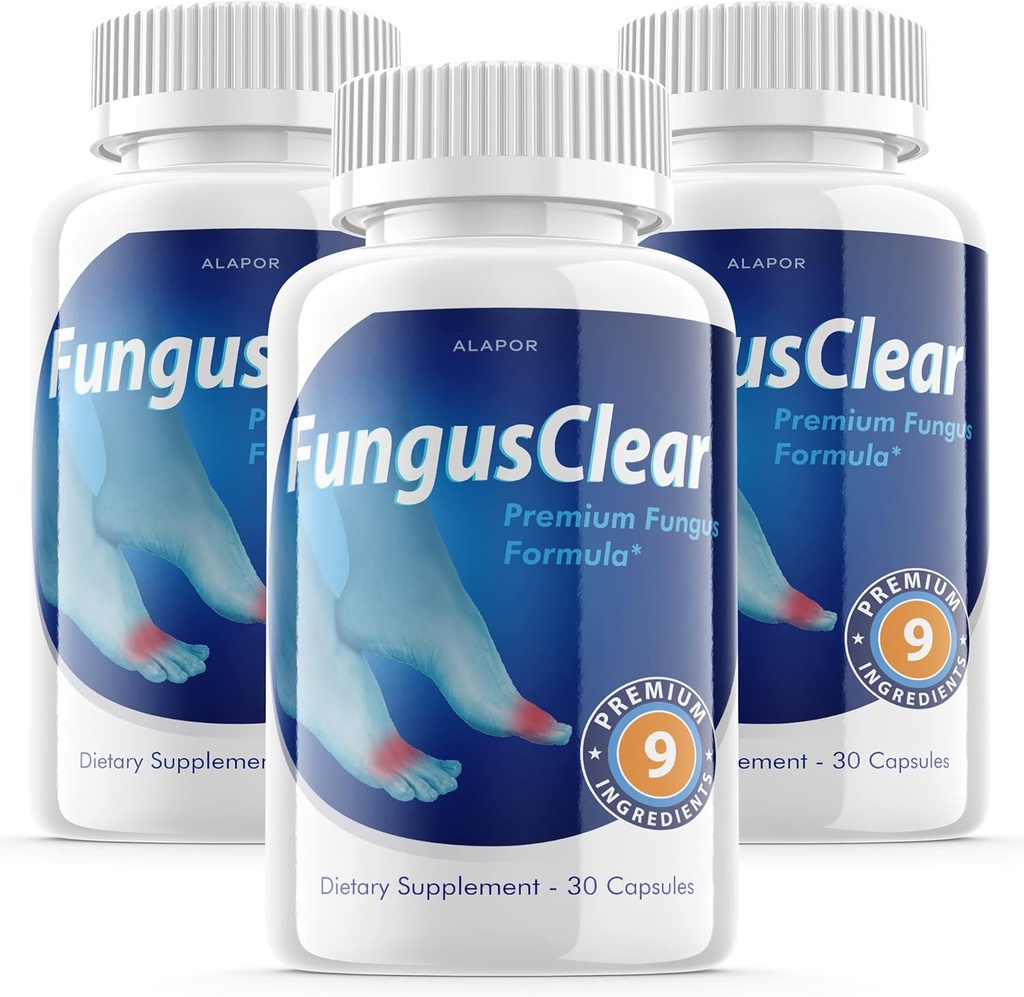 (3 Pack) Fungus Clear - Probiotic Pills, Advance Formula Fungusclear Capsules, Max, för 90 dagars leverans.