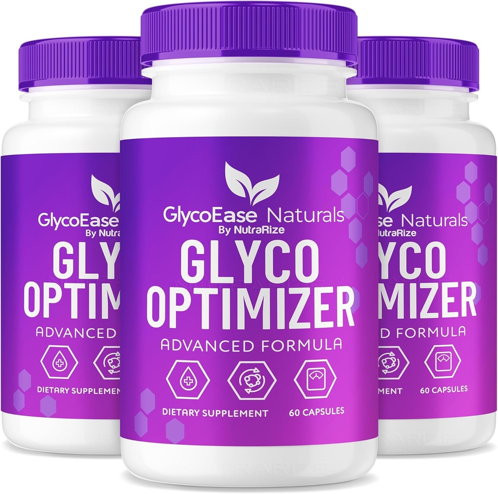 (3 Pack) GlycoEase Glyco Optimizer - GlycoEase Pills, All-Natural Dietary Supplement, Avancerad Formel Glycogen Support, Glycoeas Naturals, Glyco Ease Reviews (180 kapslar)