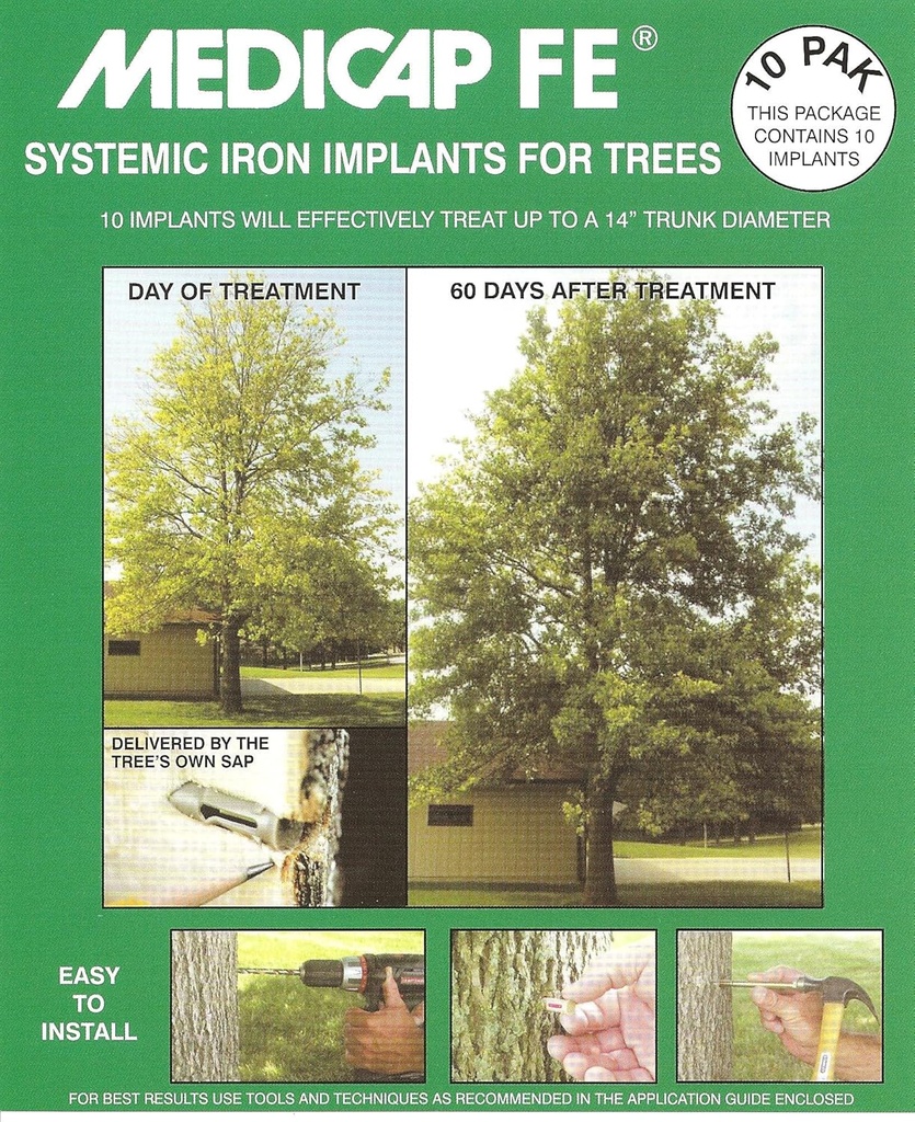 FE 1210 Systemisk järnträdimplantat, paket med 10