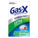 Gas-X Extra Strength Chewable Gas Relief tabletter med Simethicone 125 mg, Cherry - 48 greve