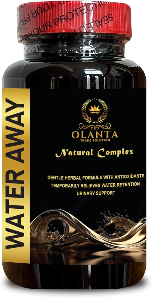 Natural Water Away Pills - Vattenretention Pills - Vattenpiller Vitaminer, vattenpiller Vattenretention, diuretika för vattenretention, vattenpiller Vitaminer, Snabbt fungerande uppblåst lindring - 1 flaska