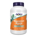 NOW Foods Supplements, Magnesium Malate 1000 mg, Energy Production*, Nervous System Support*, 180 tabletter
