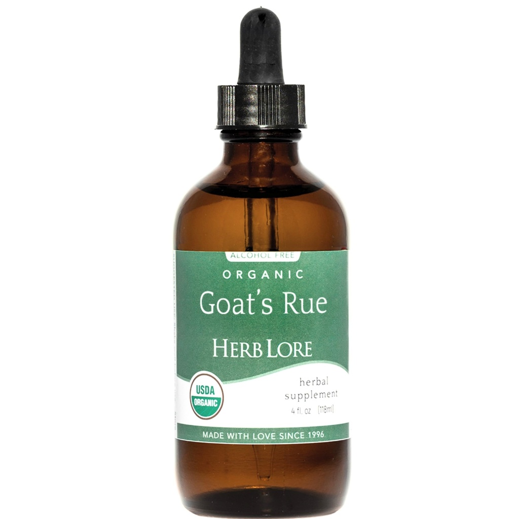 Herb Lore Organic Goats Rue Tincture - Lactation Supplement for Breastfeeding - Natural Breastmilk Production Support to Increase Breast Milk Supply (4 fl oz)