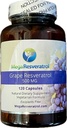 Mega Resveratrol Red Grape Skin, Piceid Resveratrol, Water-Soluble/High Absorption/Boosts Nitric Oxide. 500mg per kapsel. Purity certifierad. Inga giftiga ”inaktiva” ingredienser. Keto, Vegan, icke-GMO.