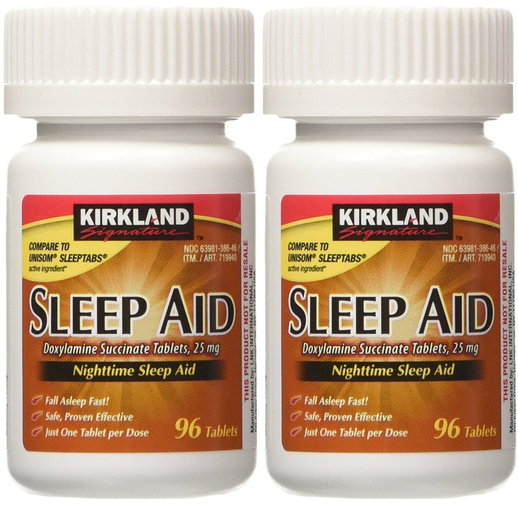 Kirkland Aid Doxylamine lyckas med 25 Mg