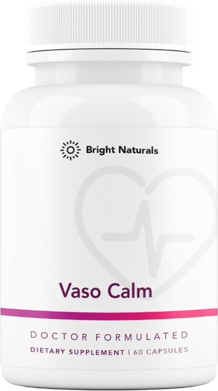 Vaso Calm - Hälsosam Blodbalans Supplement - Funktioner Fermenterad vitlök, selleri och Grape Seed Extract, Hibiscus och Vitamin K2 - Tillverkad i USA