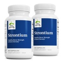 Terry Naturally Strontium - Bone Health & Strength Support Supplement - Tillägg med Vegan Capsules - med Strontium Citrate för Superior Absorption - 60 kapslar (Pack of 2)