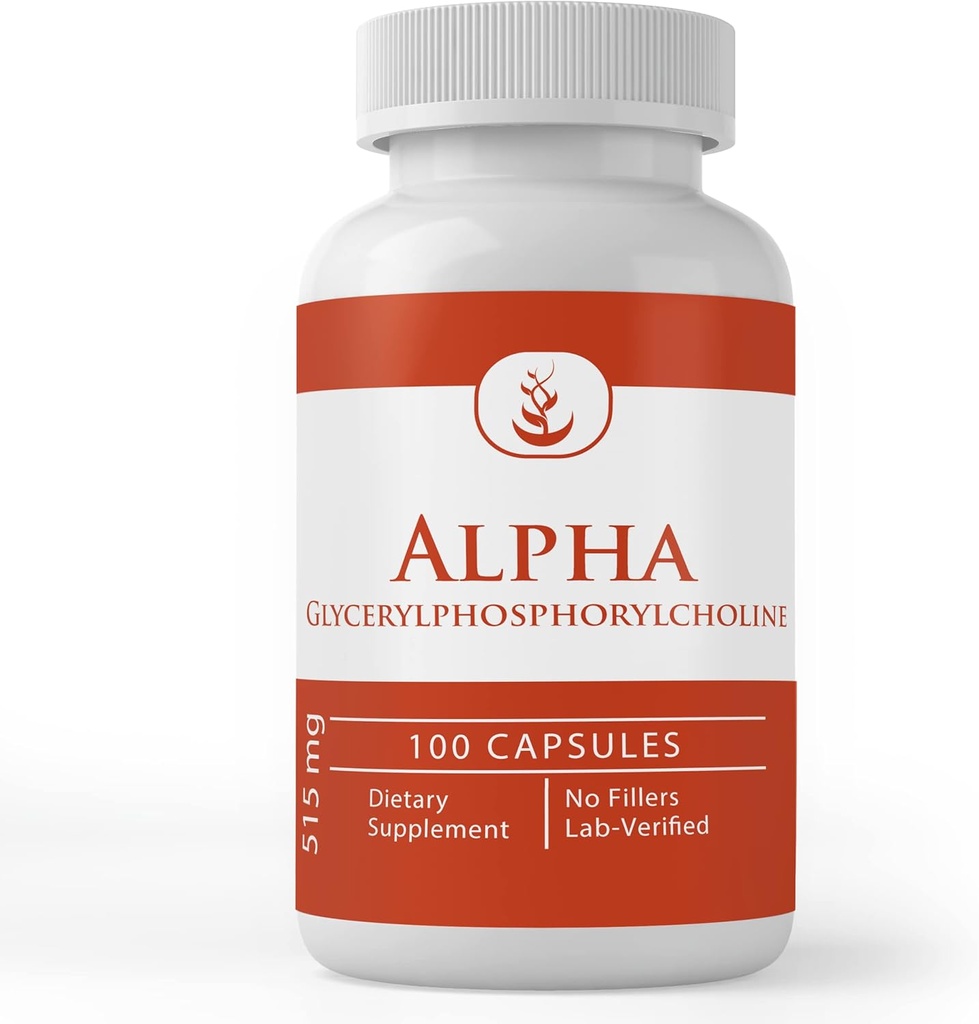 PURE ORIGINAL INGREDIENTS Alpha Glycerylphosphorylcholine (Alpha GPC), (100 kapslar) Alltid rena, inga tillsatser eller fillers, Lab Verified