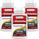 Bästa naturliga L-Glutamin 1000 mg 180 tabletter (180 greve (Pack of 3))
