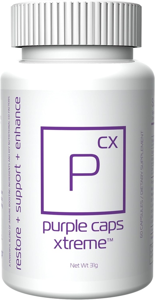 Global Purple Caps Xtreme - Tillägg med vitaminer och mineraler av Rotkin Wellness - 60 kapslar
