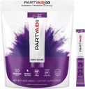 PARTYAID GO må bra ikväll och imorgon, Zero Sugar, 5-HTP, B-Complex, Milk Thistle, Electrolytes, inga konstgjorda smaker eller sötningsmedel, koffeinfri, 30 greve (1)